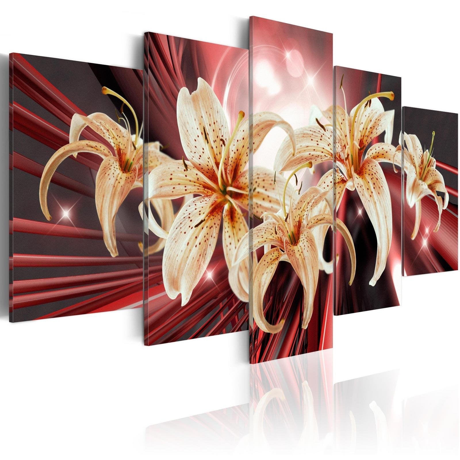 Stretched Canvas Floral Art - The Magic Of Passion-Tiptophomedecor