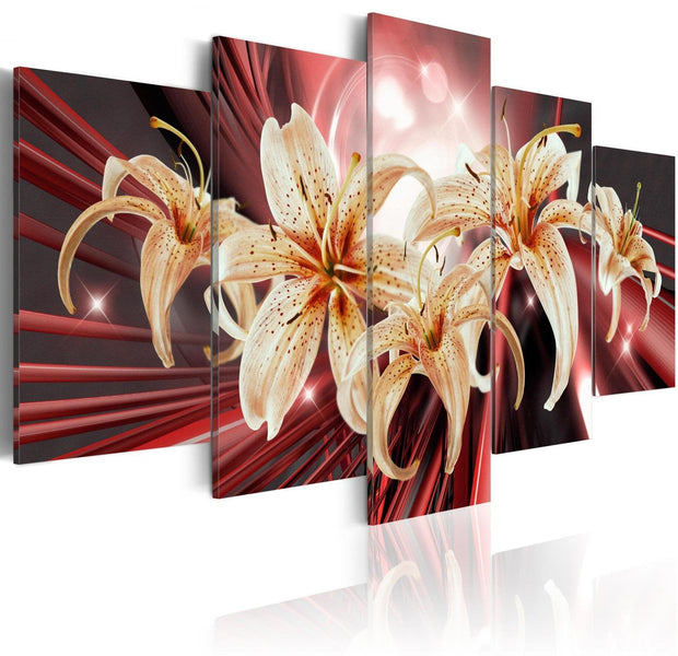 Stretched Canvas Floral Art - The Magic Of Passion-Tiptophomedecor