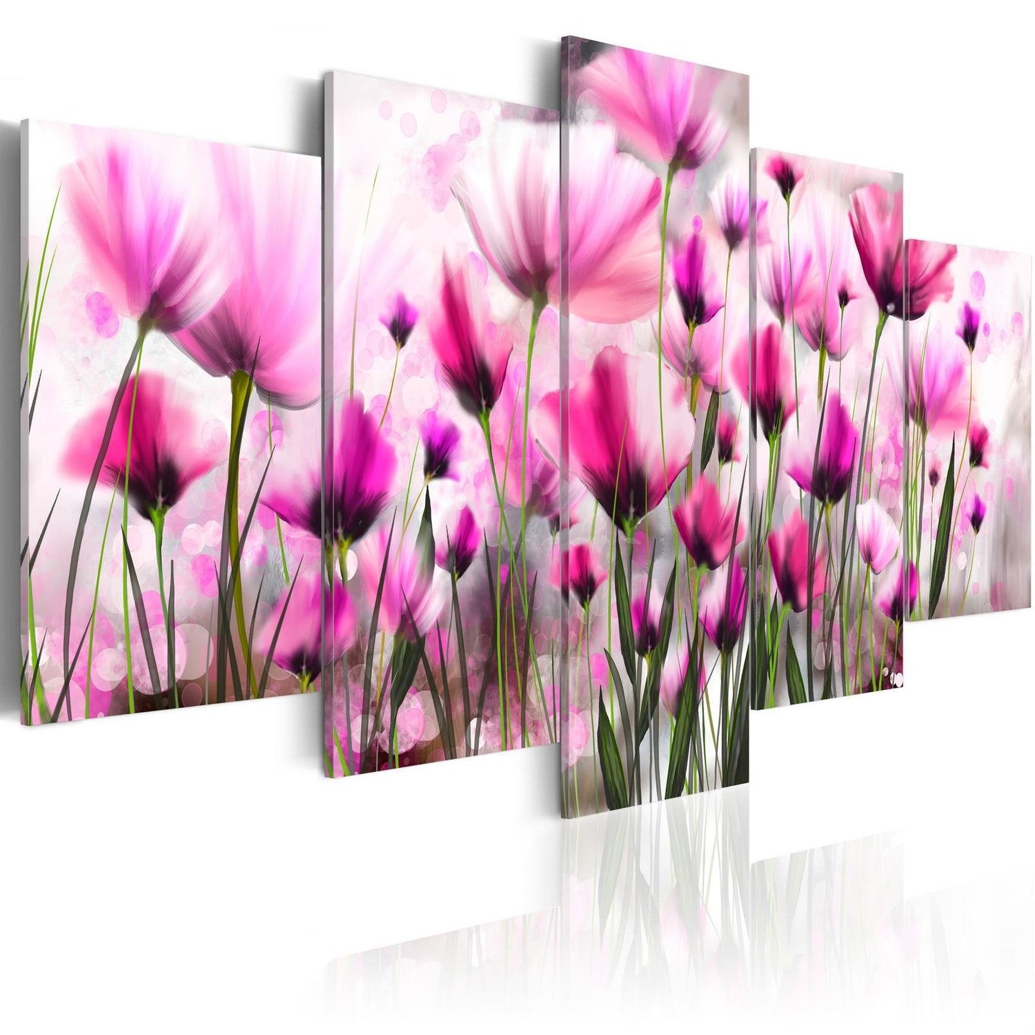 Stretched Canvas Floral Art - The Secret Garden-Tiptophomedecor