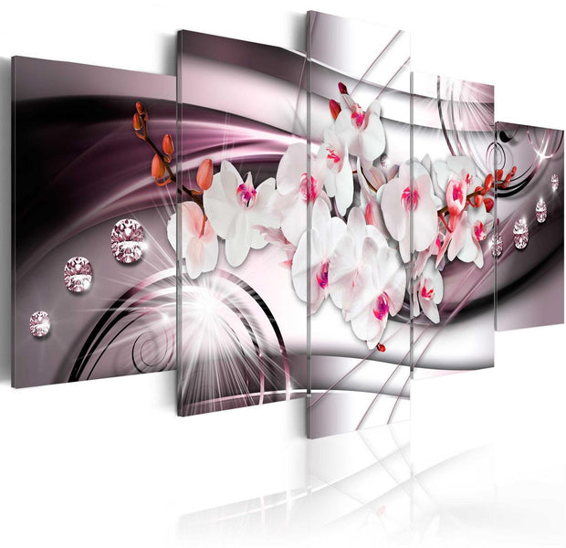 Stretched Canvas Floral Art - Tint Of Orchid-Tiptophomedecor