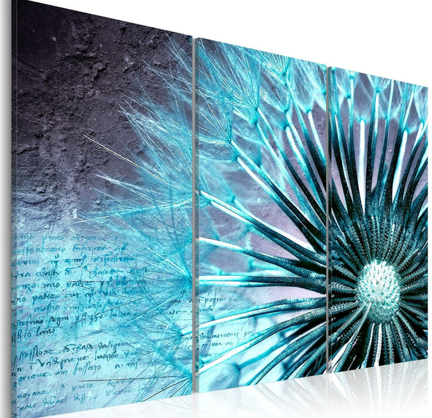 Stretched Canvas Floral Art - Touch Of Blue-Tiptophomedecor