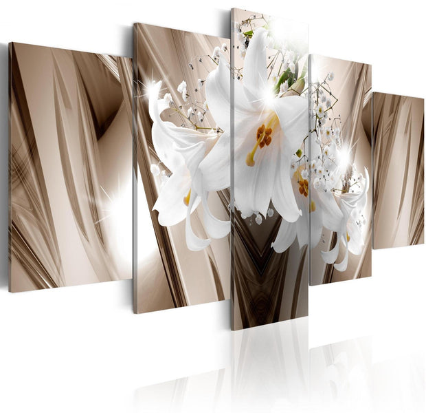 Stretched Canvas Floral Art - Trapped Lily-Tiptophomedecor