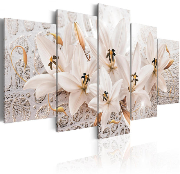Stretched Canvas Floral Art - Treasure Of Mildness-Tiptophomedecor