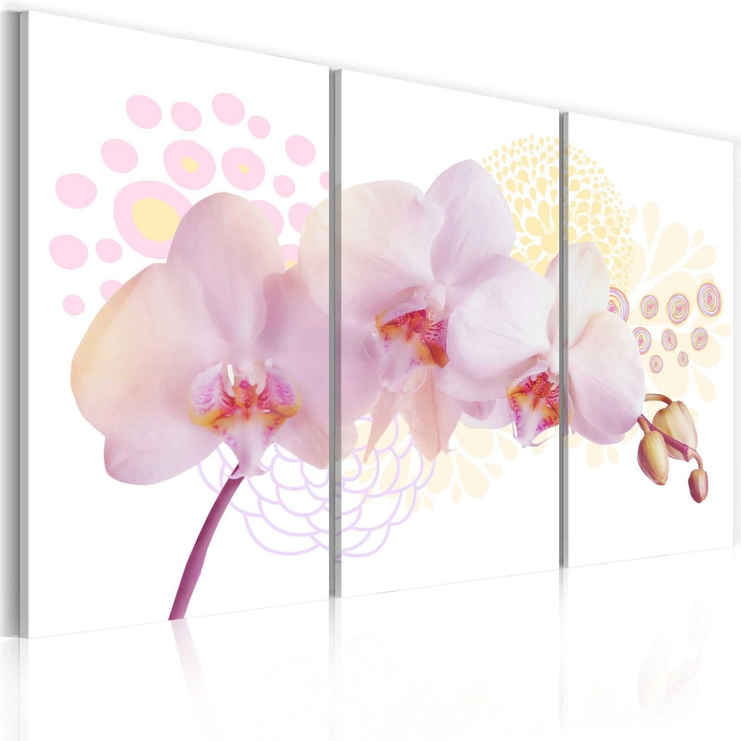Stretched Canvas Floral Art - White Lady-Tiptophomedecor
