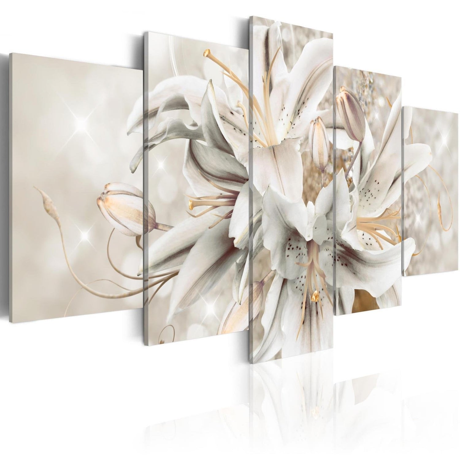 Stretched Canvas Floral Art - Winter Bunch-Tiptophomedecor
