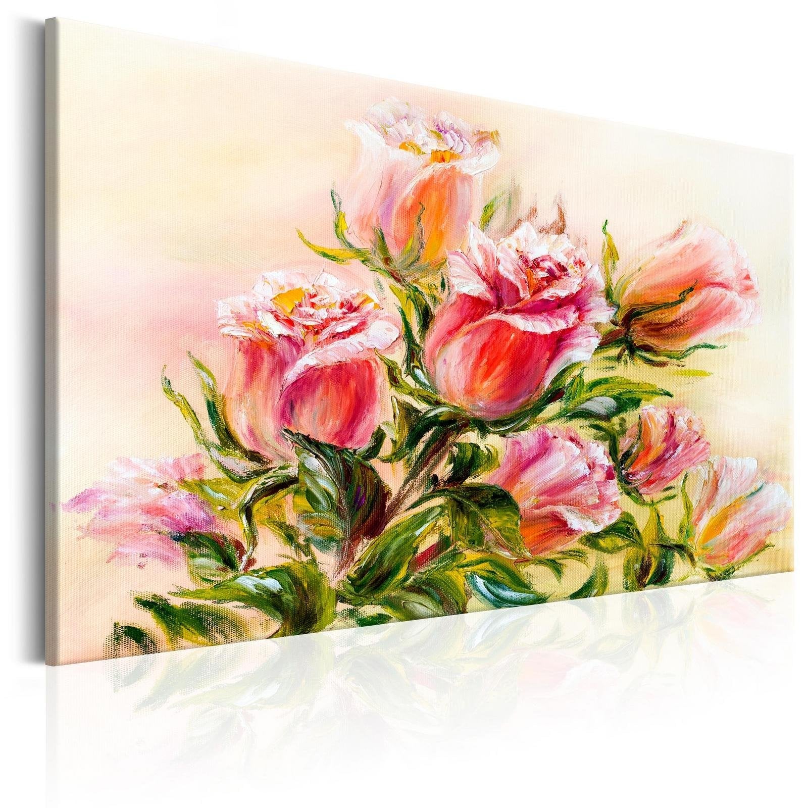 Stretched Canvas Floral Art - Wonderful Roses-Tiptophomedecor