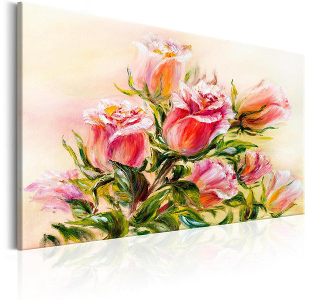 Stretched Canvas Floral Art - Wonderful Roses-Tiptophomedecor