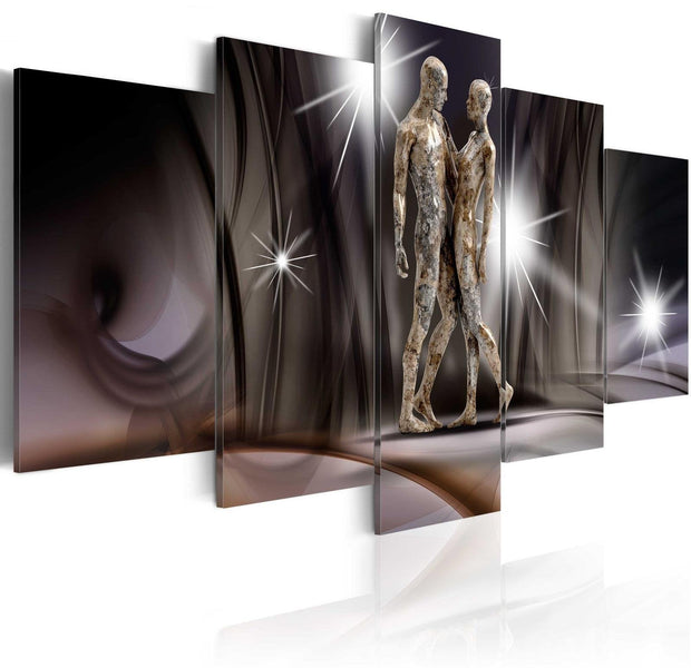Stretched Canvas Glamour Art - Golden Touch-Tiptophomedecor