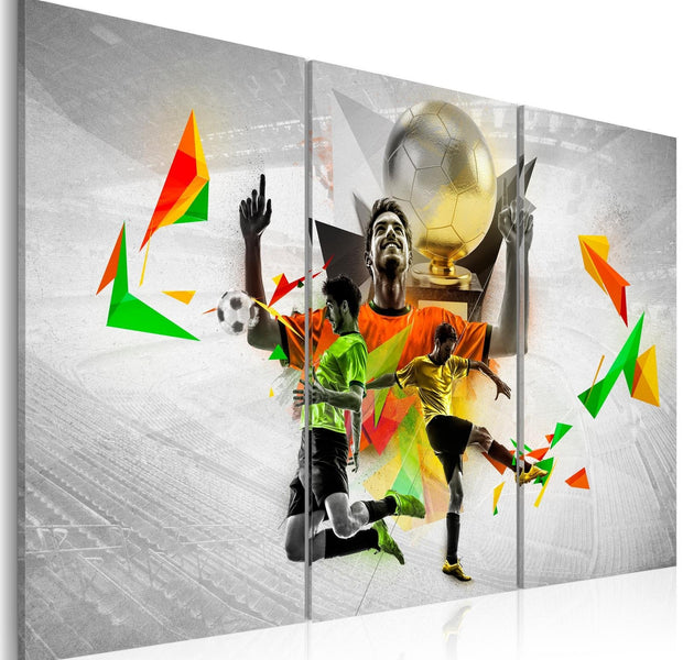 Stretched Canvas Kids Art - Football Dreams-Tiptophomedecor