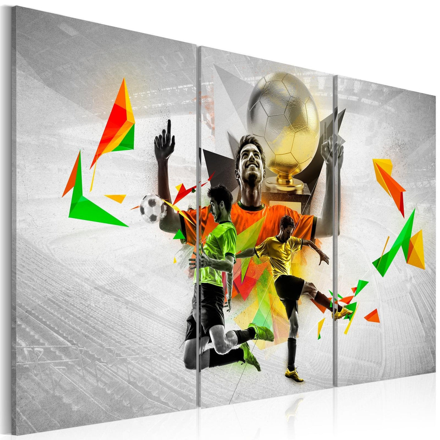 Stretched Canvas Kids Art - Football Dreams-Tiptophomedecor