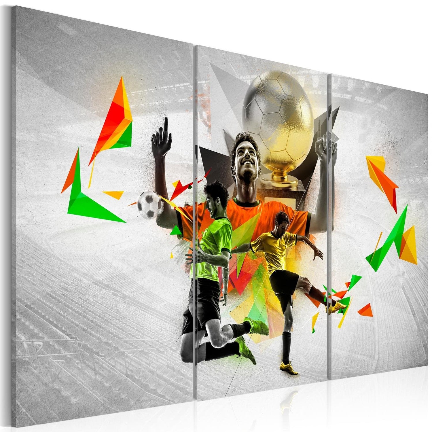 Stretched Canvas Kids Art - Football Dreams-Tiptophomedecor