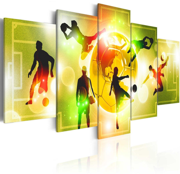 Stretched Canvas Kids Art - Sports Energy-Tiptophomedecor