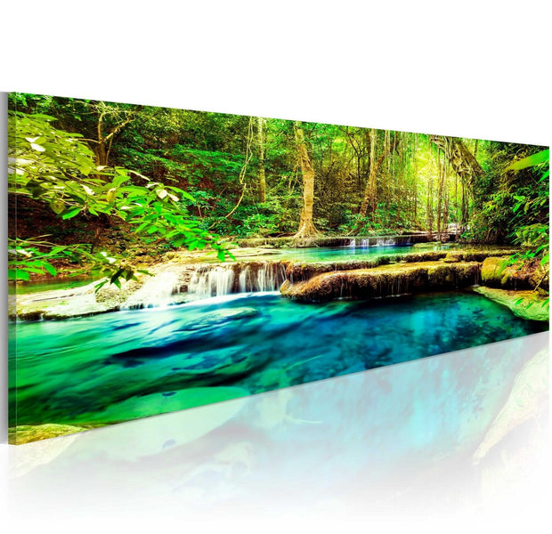 Stretched Canvas Landscape Art - A Jewel Of Nature-Tiptophomedecor
