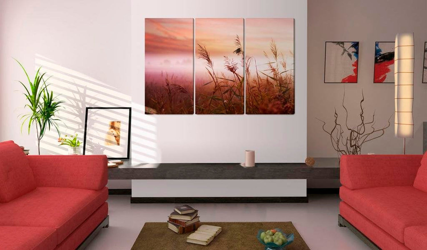Stretched Canvas Landscape Art - A Silent Meadow-Tiptophomedecor