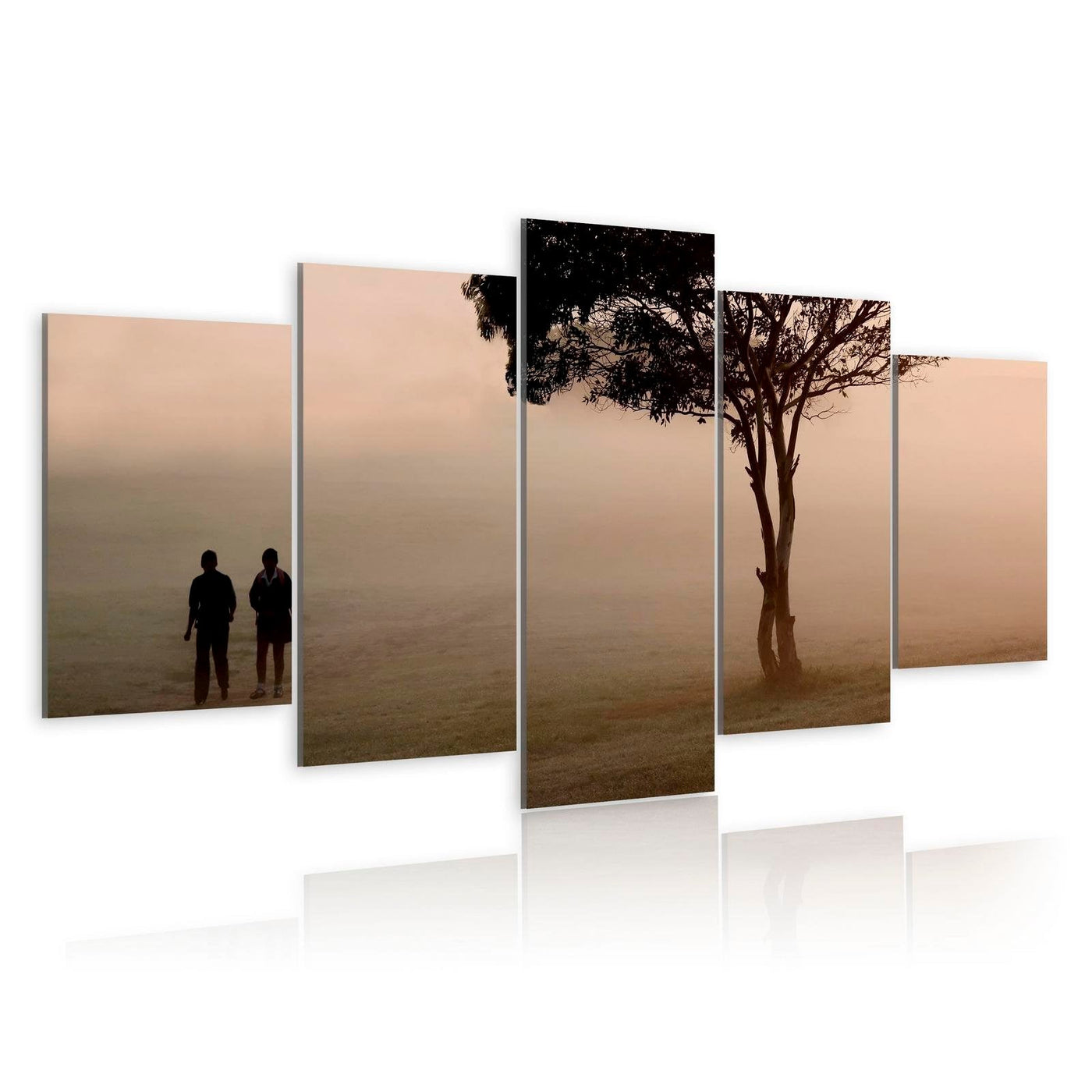 Stretched Canvas Landscape Art - A Walk In The Fogg-Tiptophomedecor