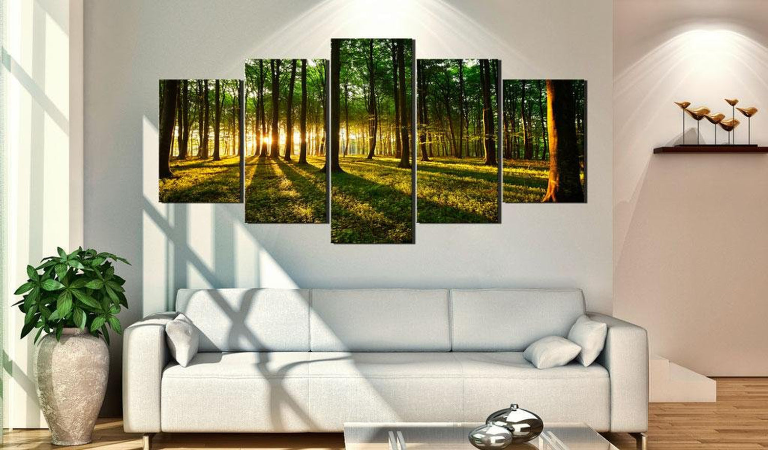 Stretched Canvas Landscape Art - Adventure In The Woods-Tiptophomedecor