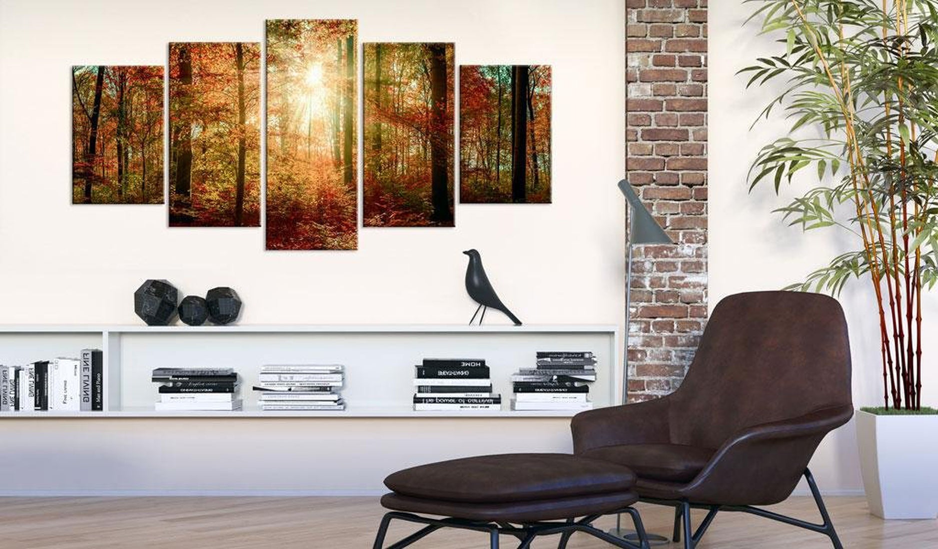 Stretched Canvas Landscape Art - Autumn Wilderness-Tiptophomedecor