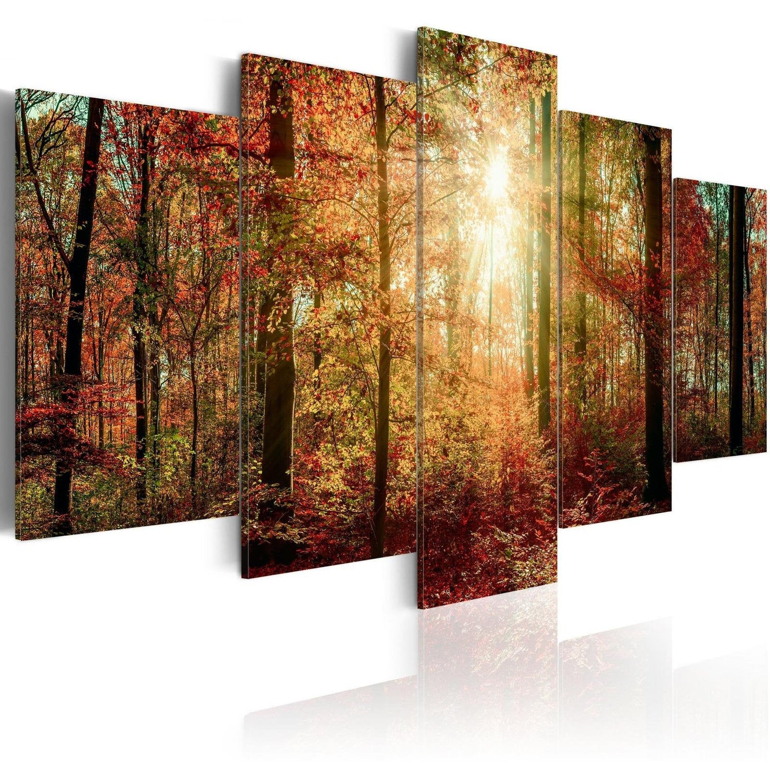 Stretched Canvas Landscape Art - Autumn Wilderness-Tiptophomedecor
