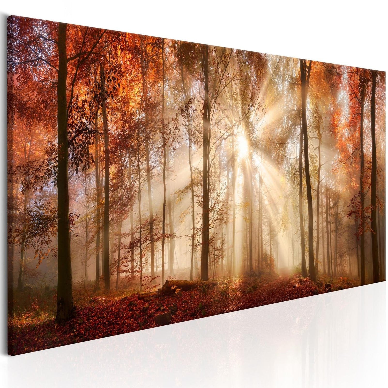 Stretched Canvas Landscape Art - Autumnal Dawn-Tiptophomedecor
