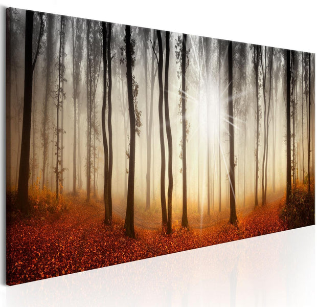 Stretched Canvas Landscape Art - Autumnal Fog-Tiptophomedecor