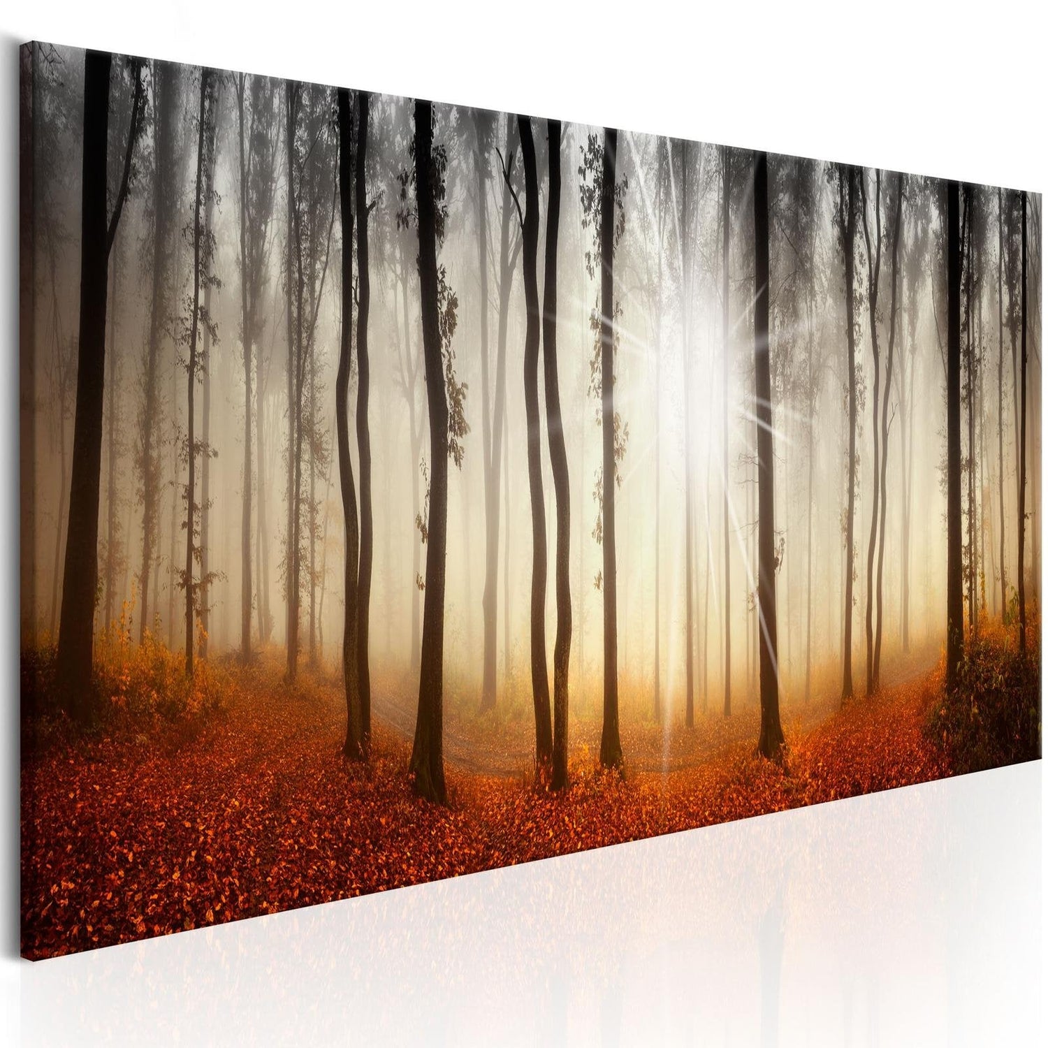 Stretched Canvas Landscape Art - Autumnal Fog-Tiptophomedecor