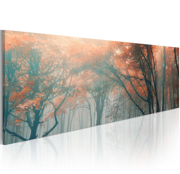 Stretched Canvas Landscape Art - Autumnal Fog-Tiptophomedecor