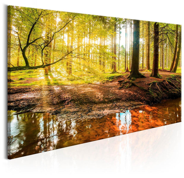 Stretched Canvas Landscape Art - Autumnal Reverie-Tiptophomedecor