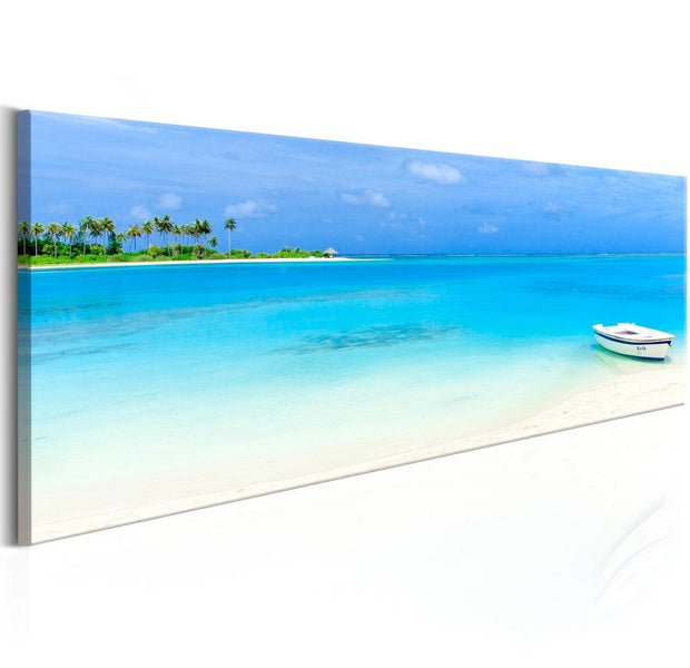 Stretched Canvas Landscape Art - Azure Paradise-Tiptophomedecor