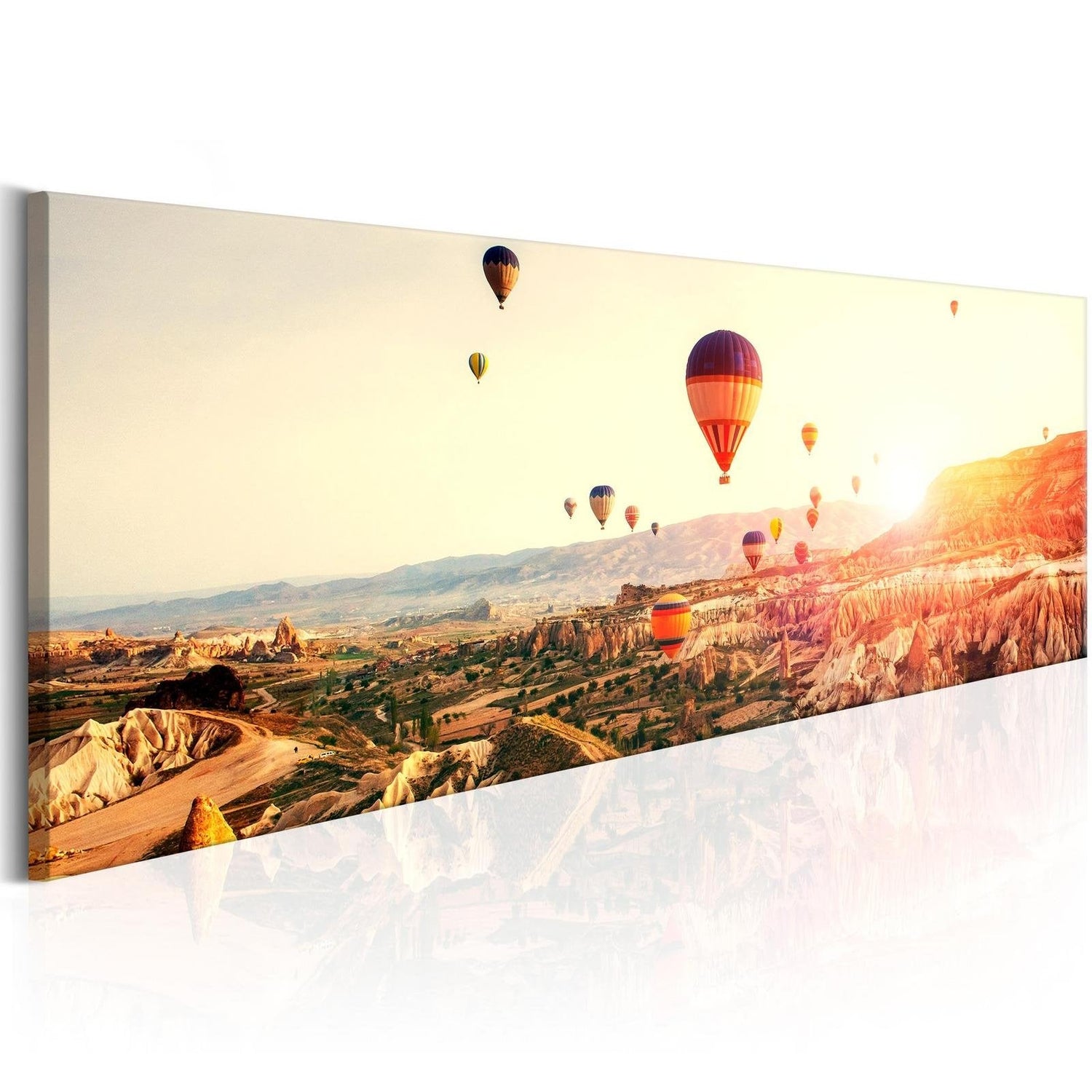 Stretched Canvas Landscape Art - Balloon Rides-Tiptophomedecor