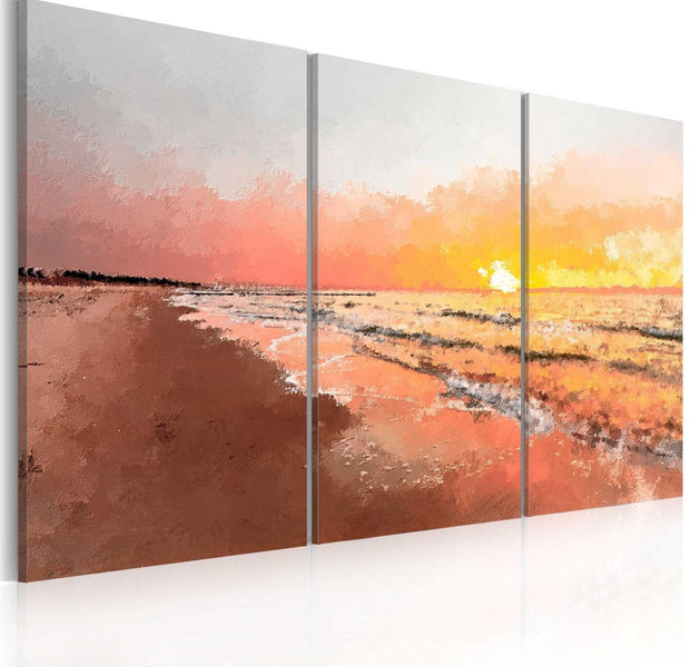 Stretched Canvas Landscape Art - Baltic Sand-Tiptophomedecor