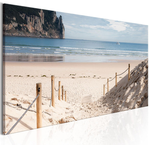 Stretched Canvas Landscape Art - Beach Path-Tiptophomedecor
