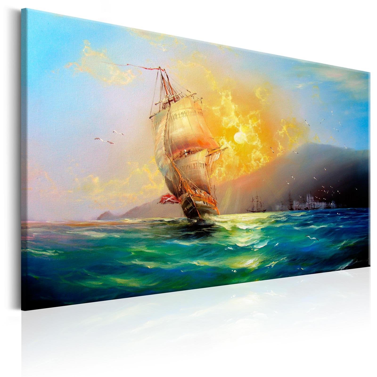 Stretched Canvas Landscape Art - Burning Sky-Tiptophomedecor