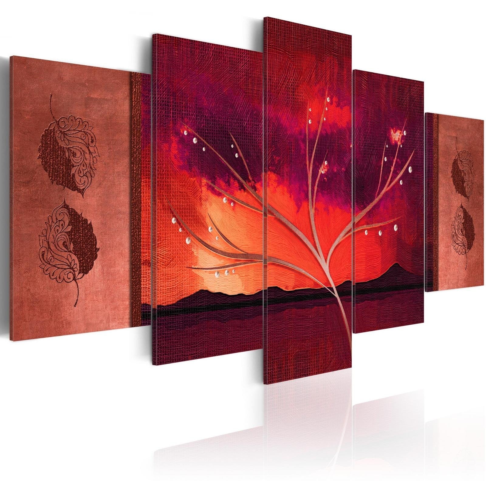 Stretched Canvas Landscape Art - Carmine Autumn-Tiptophomedecor