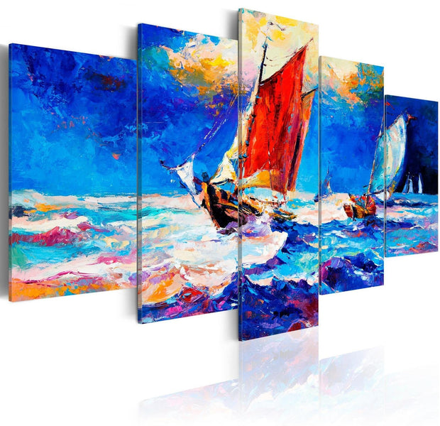 Stretched Canvas Landscape Art - Catch The Wind-Tiptophomedecor