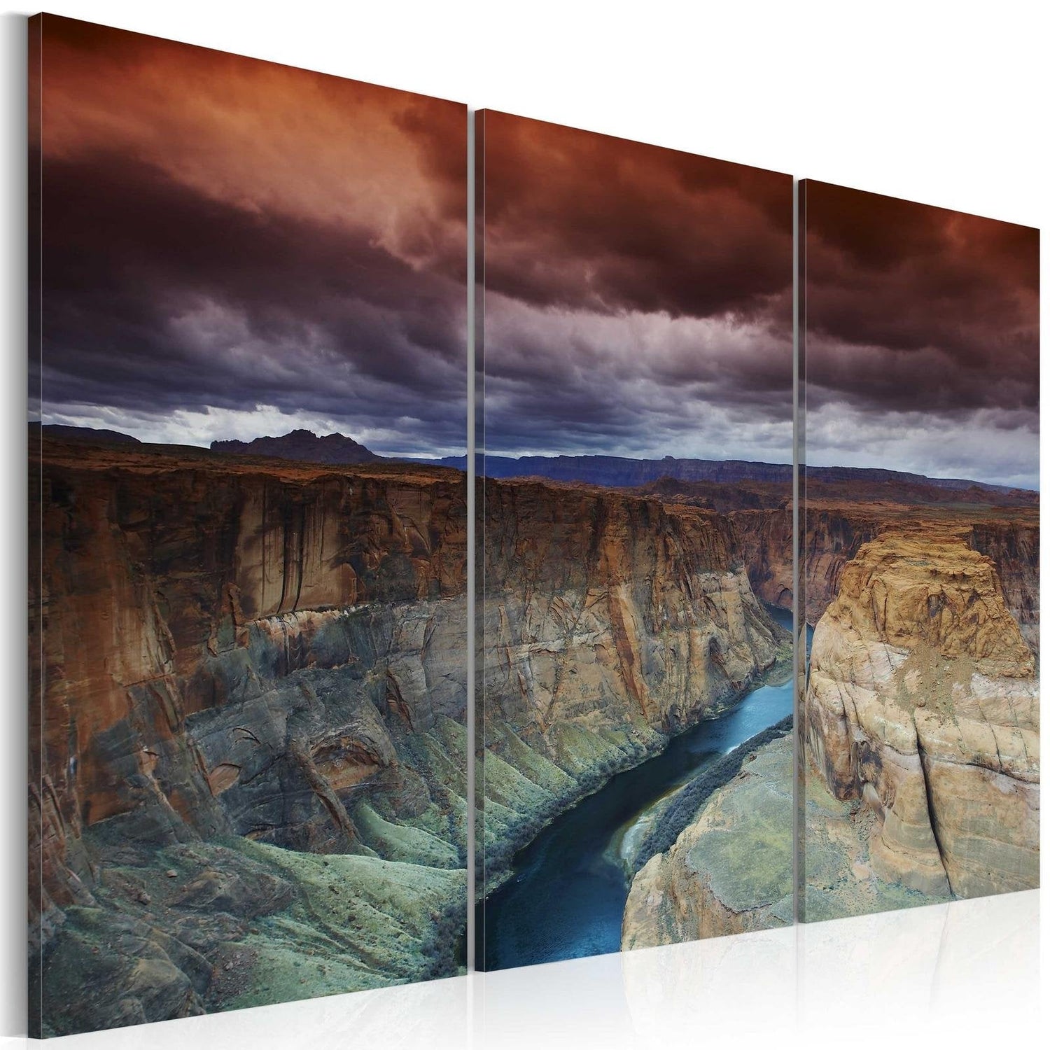 Stretched Canvas Landscape Art - Clouds Over The Grand Canion In Colorado-Tiptophomedecor