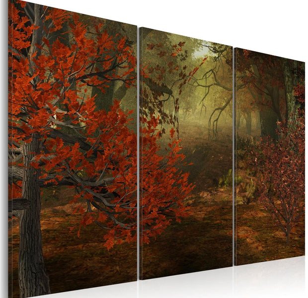 Stretched Canvas Landscape Art - Copse 3 Piece-Tiptophomedecor
