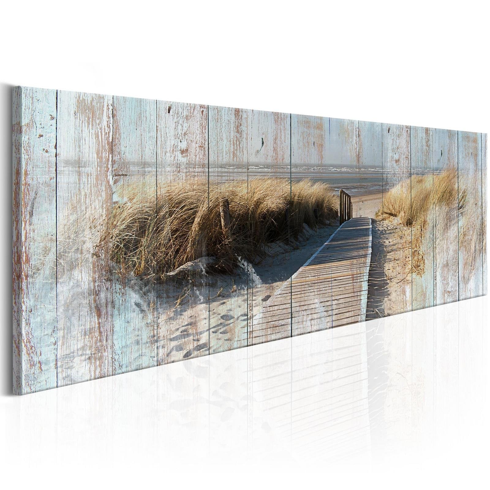 Stretched Canvas Landscape Art - Dance Of The Sea-Tiptophomedecor