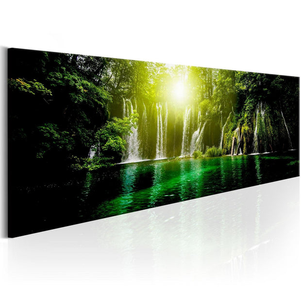 Stretched Canvas Landscape Art - Emerald Treasure-Tiptophomedecor