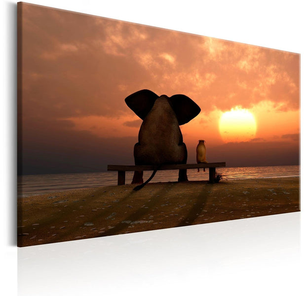 Stretched Canvas Landscape Art - Evening Rest-Tiptophomedecor