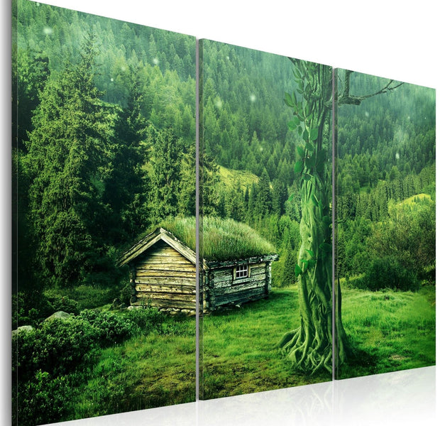 Stretched Canvas Landscape Art - Forest Ecosystem-Tiptophomedecor
