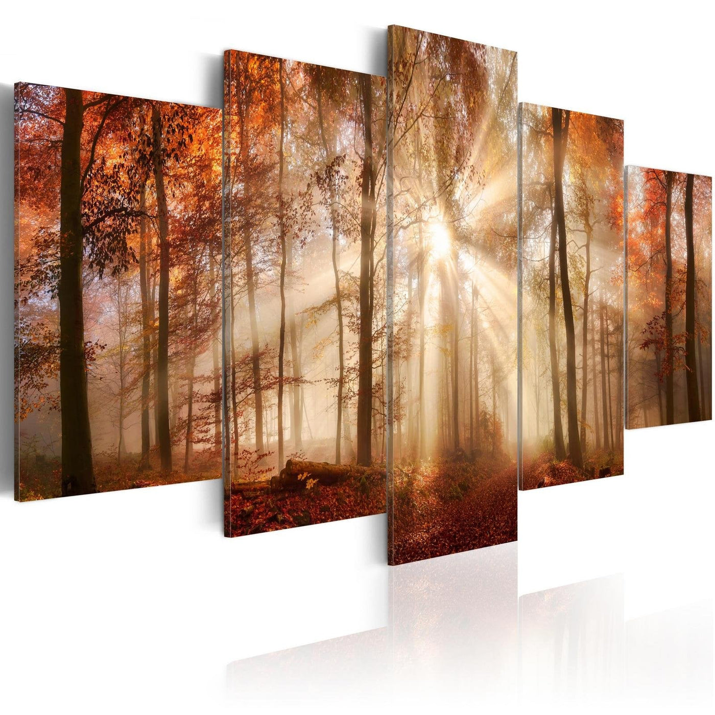 Stretched Canvas Landscape Art - Forest Fog-Tiptophomedecor