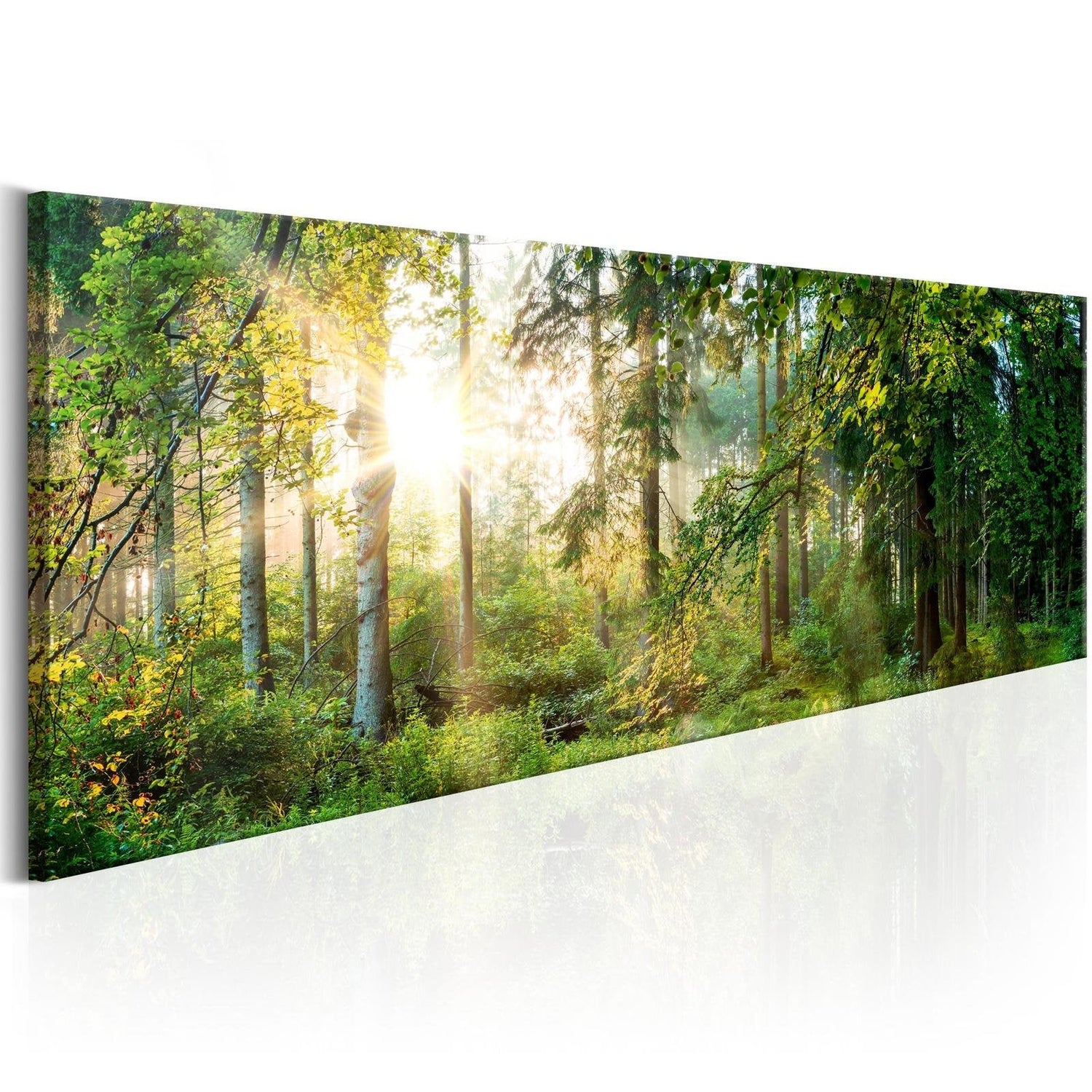 Stretched Canvas Landscape Art - Forest Shelter-Tiptophomedecor