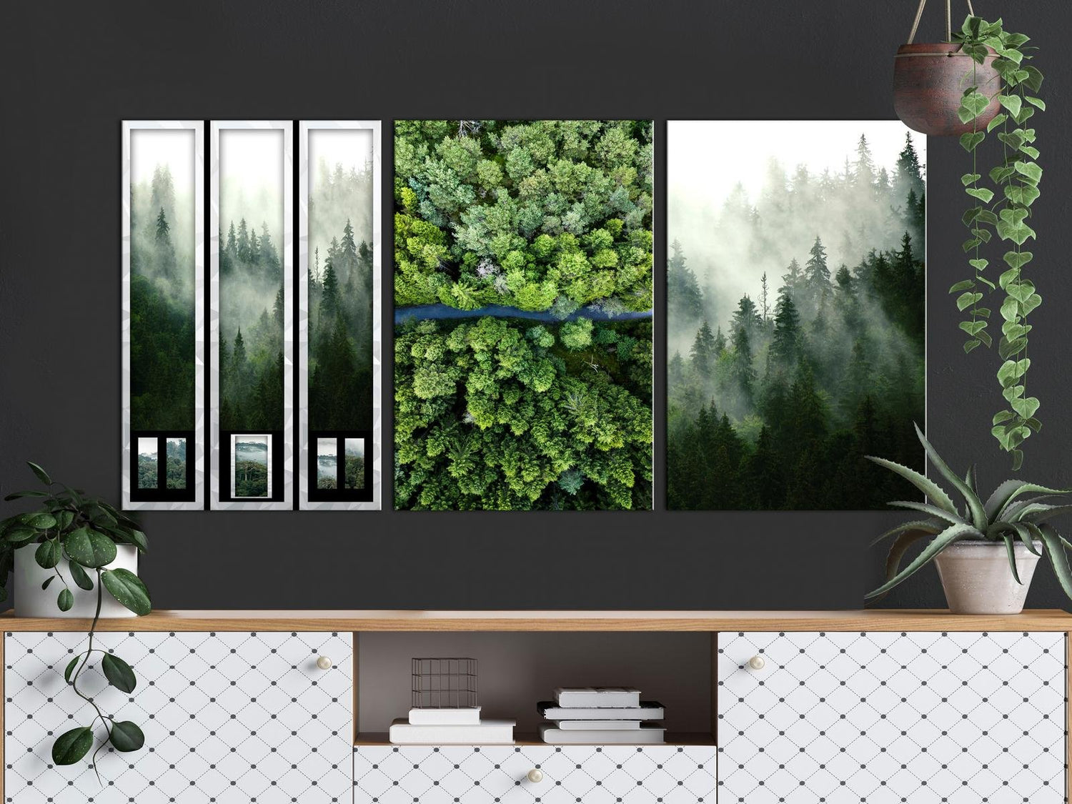 Stretched Canvas Landscape Art - Forest-Tiptophomedecor