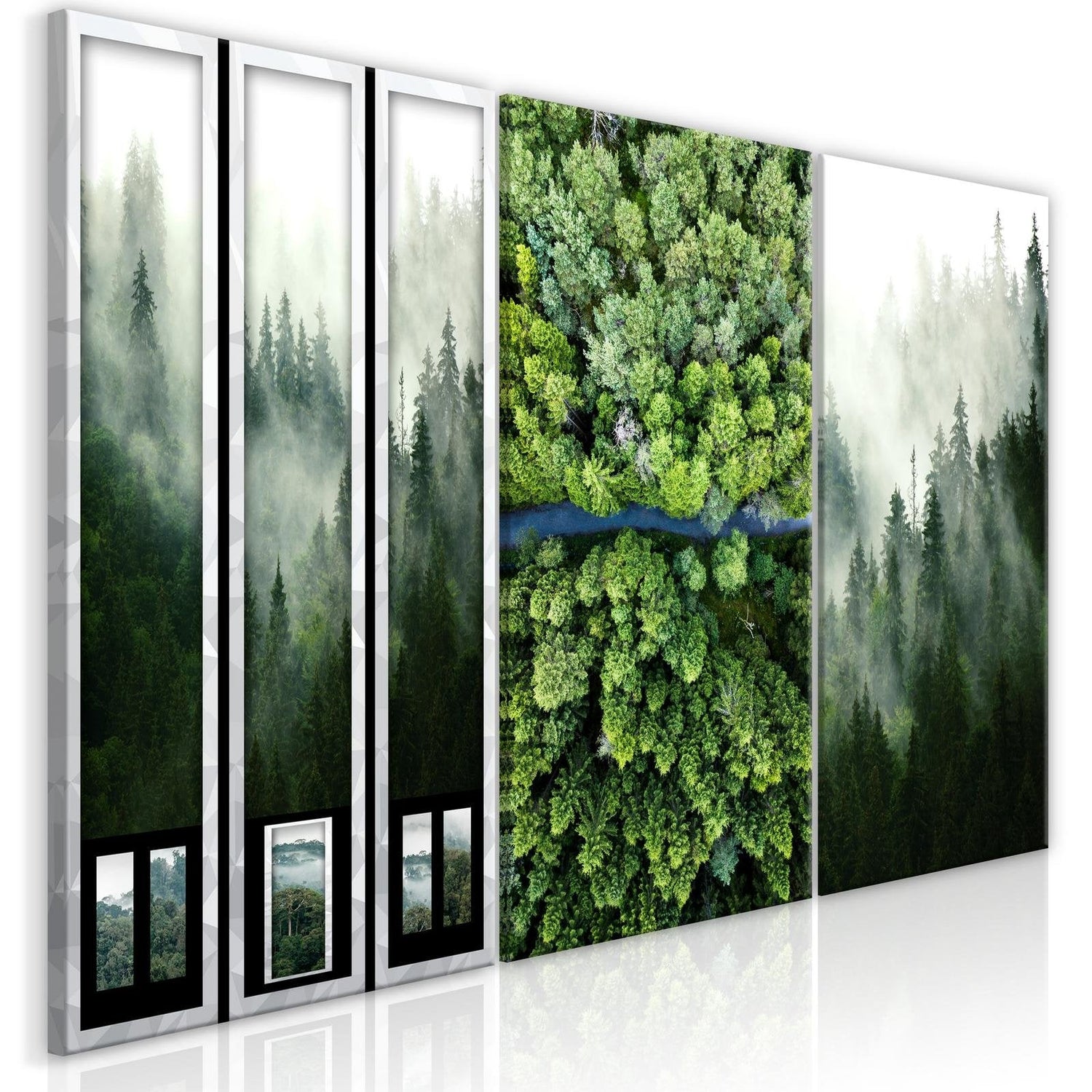 Stretched Canvas Landscape Art - Forest-Tiptophomedecor