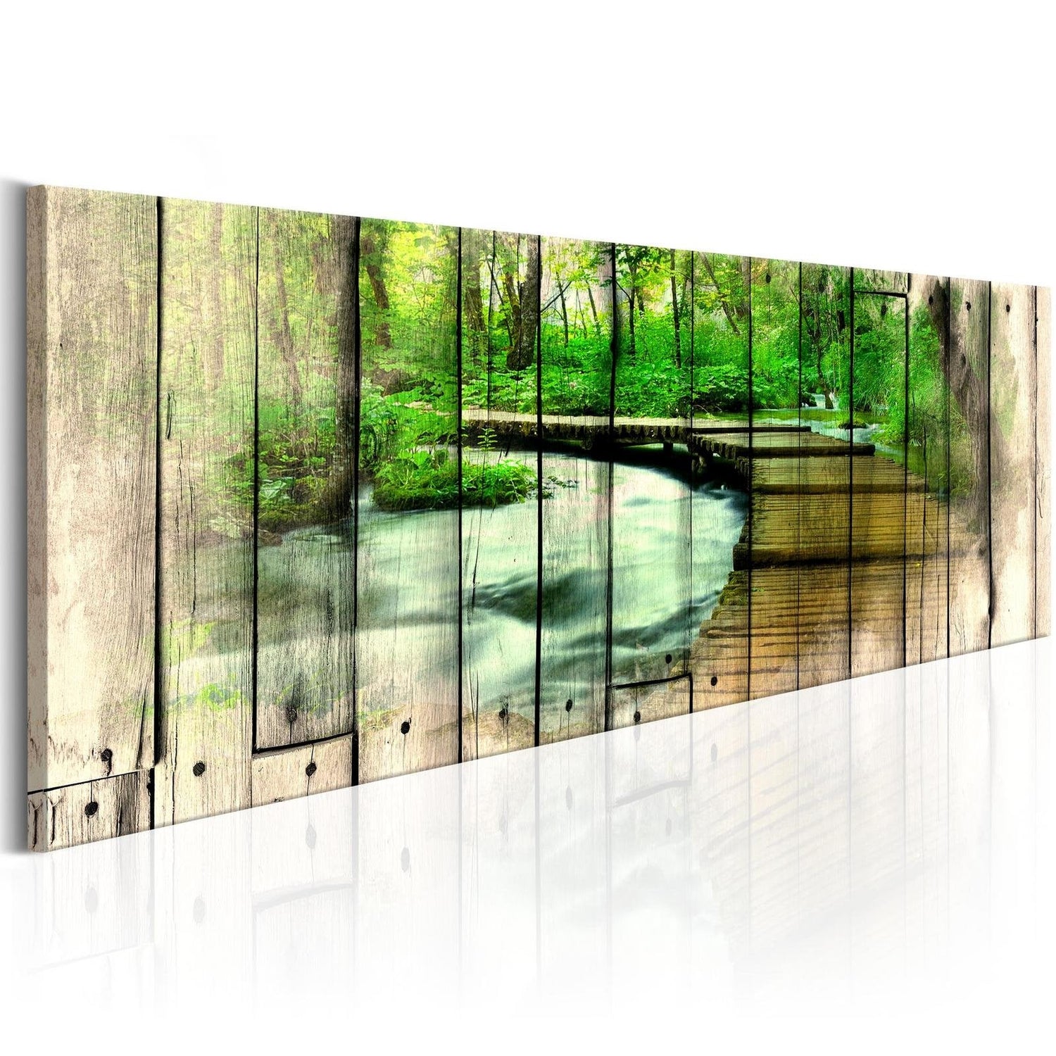 Stretched Canvas Landscape Art - Forestry Memories-Tiptophomedecor