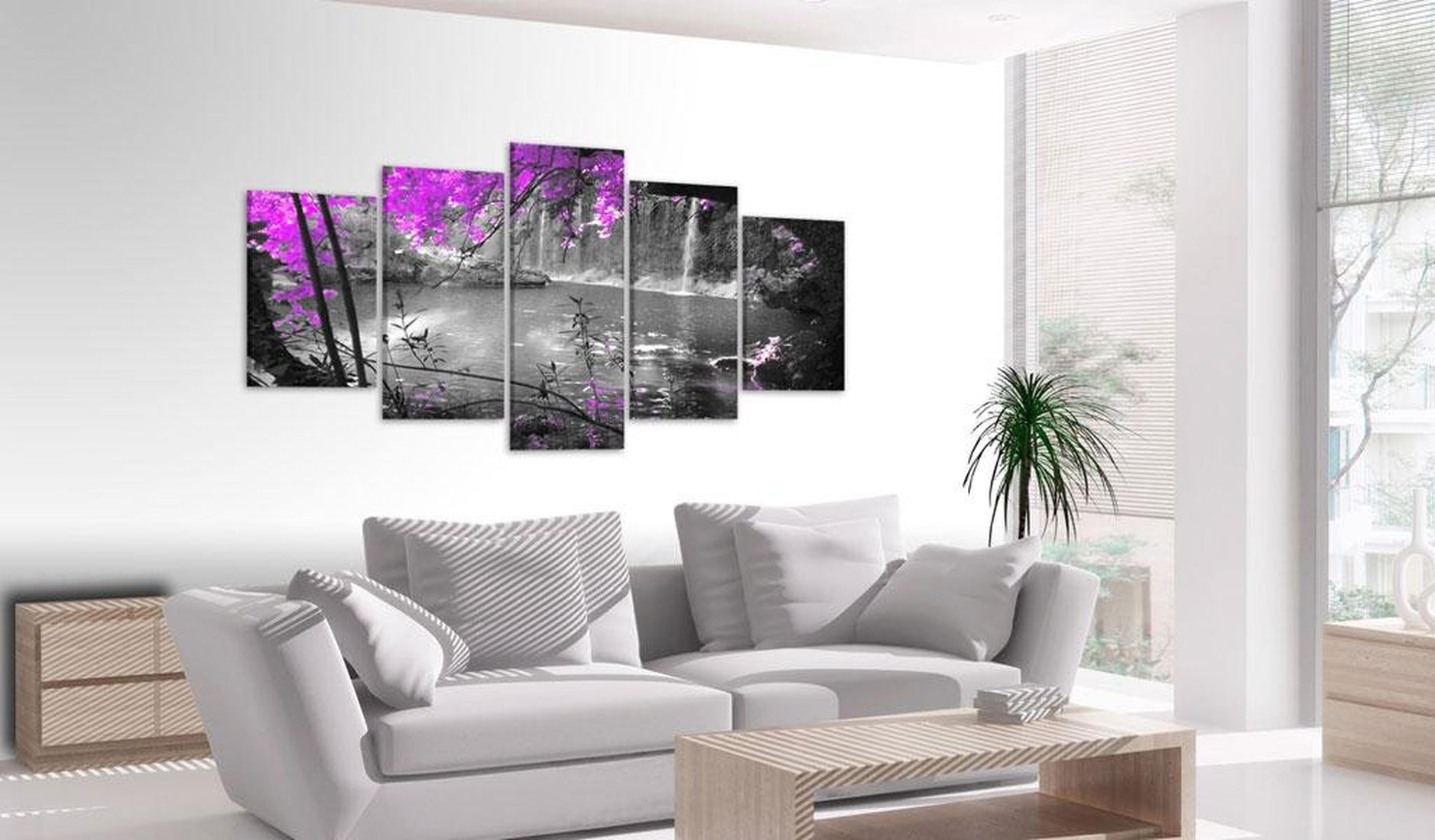 Stretched Canvas Landscape Art - Forgotten Lake-Tiptophomedecor