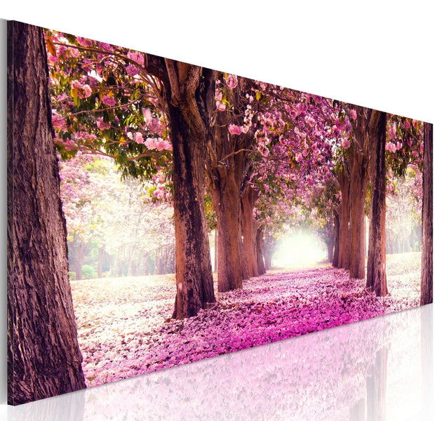 Stretched Canvas Landscape Art - Fuchsia Garden-Tiptophomedecor