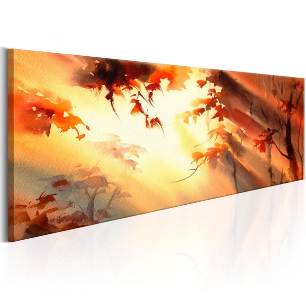 Stretched Canvas Landscape Art - Golden Forest-Tiptophomedecor