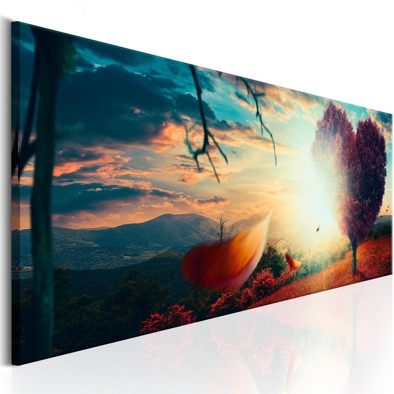 Stretched Canvas Landscape Art - Heart Of Nature-Tiptophomedecor