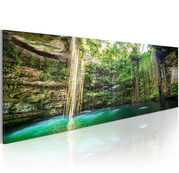 Stretched Canvas Landscape Art - Hidden Treasure Of The Nature-Tiptophomedecor